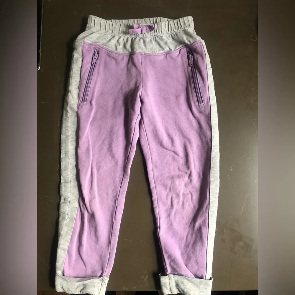 Hanna Andersson Purple/Gray Joggers